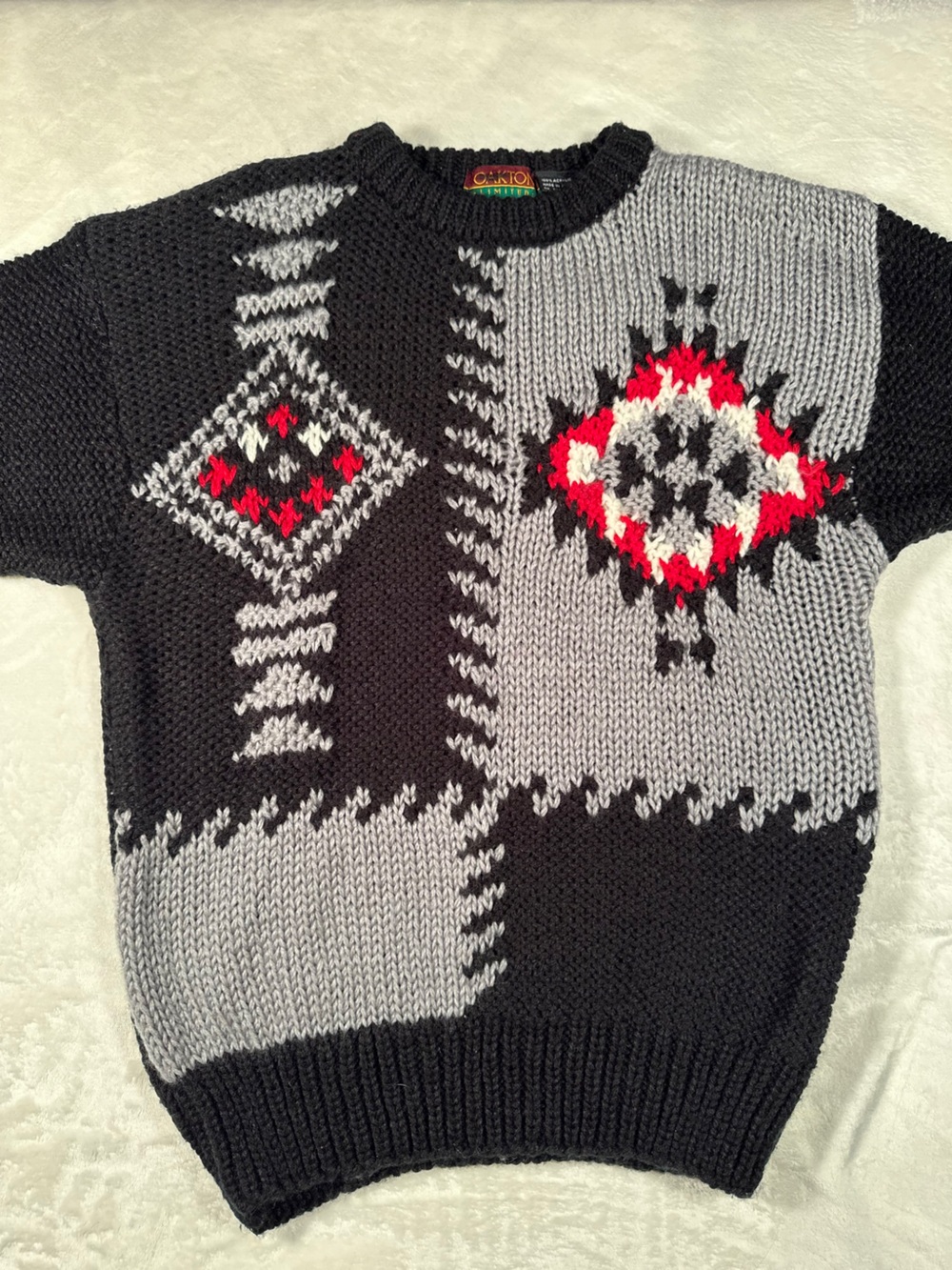 Vintage Canyon Limited geometric knit sweater large